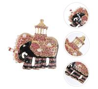 1Pc Spilla a forma di elefante Spilla da abito con strass Accessorio per