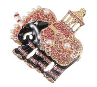 1Pc Spilla a forma di elefante Spilla da abito con strass Accessorio per