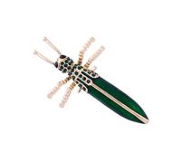 1Pc Spilla verde con insetto verde a forma di insetto per donna