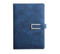 1PC Sretro A5 Leather Notebook, Soft Loose Leaf, Hand Book Suitable For Business Meetings, Accounting Transcript Per scrivere e prendere appunti(Blue)