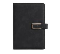 1PC Sretro A5 Leather Notebook, Soft Loose Leaf, Hand Book Suitable For Business Meetings, Accounting Transcript Per scrivere e prendere appunti(Black)