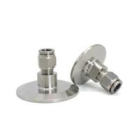 1pc SS304 Stainless Steel Quick-Fit Trachea Quick-Insertion Hose Clamp Joint TC77.5 Connection PC14MM