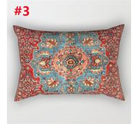 1PC Stampa Floreale Federa Cuscino Rettangolare Etnico Cuscino Cover Arredo Casa