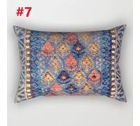 1PC Stampa Floreale Federa Cuscino Rettangolare Etnico Cuscino Cover Arredo Casa