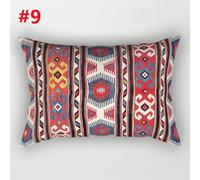 1PC Stampa Floreale Federa Cuscino Rettangolare Etnico Cuscino Cover Arredo Casa