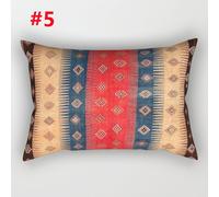 1PC Stampa Floreale Federa Cuscino Rettangolare Etnico Cuscino Cover Arredo Casa