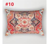 1PC Stampa Floreale Federa Cuscino Rettangolare Etnico Cuscino Cover Arredo Casa
