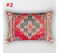 1PC Stampa Floreale Federa Cuscino Rettangolare Etnico Cuscino Cover Arredo Casa