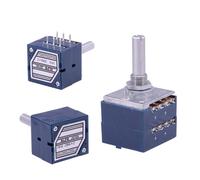 1PC Stereo 10KA 20KA 50KA 100K 250K RK27 Potenziometro Del Volume Attenuatore for Hifi Audio AMP FAI DA TE 6 millimetri Albero Tondo(500K Ohm)