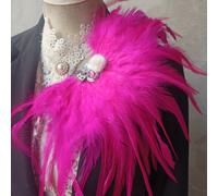 1PC Strass Piume Spallina Spilla Spalla Tavola Carnevale Fase Costume