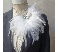 1PC Strass Piume Spallina Spilla Spalla Tavola Carnevale Fase Costume