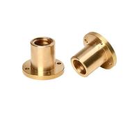1pc T8/T10/T12/T14/T16/T18/T20/T22/T25/T28/T30/T32/T36 Dado flangiato trapezoidale in rame per vite di comando stampante 3D, T16-Lead 4mm