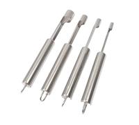 1PC Taglia semi di mela Utensili da cucina in acciaio inox Utensile for verdure for la casa Torcere il torsolo frutta for datteri rossi(B)
