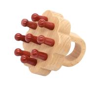 1pc Testa Scalp Strumento Naturale Pietra di Cristallo Ametista Quarzo Rosa Gua Sha Agopressione Trigger Point Corpo Pettine Fatto a Mano