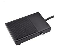 1pc TFS-1 Metal Non-slip Momentary Electric Power Foot Pedal Switch 220V AC 10A Waterproof SPDT Black On Off 1NO1NC Footswitch