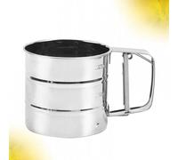 1pc Tipo di tazza portatile Setaccio per farina a maglia fine Acciaio