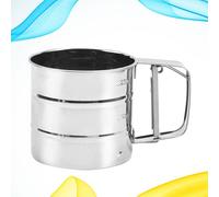 1pc Tipo di tazza portatile Setaccio per farina a maglia fine Acciaio