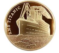 1pc Titanic Ship Moneta commemorativa del Titanic Incident Raccogliere BTC Bitcoin Arte Gifts Home Decoration