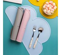 1Pc Tovaglietta in silicone Tovaglietta da viaggio Tovaglietta da pranzo per