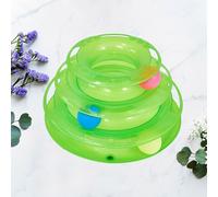 1PC Tracce per gatti a tre livelli Giocattolo Divertente rotondo Piastra di