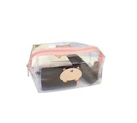 1Pc Transparent Cosmetic Bag Waterproof Women Make Up Bag Travel Wash Makeup Organizer Case Zipper Pouch(Color-03)