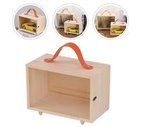 1pc trasparente copertura in acrilico cestello a mano in legno regalo da