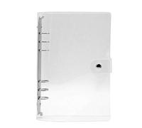1Pc Trasparente PVC Clip File Cartella Allentato Notebook Foglio R-ing Raccoglitore Diario Agenda Scuola Forniture per Ufficio