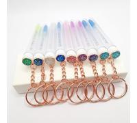 1pc Tubo Colore Casuale Ciglia Sopracciglio Pennello Glitter Mascara Bacchetta Per Estensione Lash Strumento di Trucco Spazzola di Pulizia Mascara Con Custodia Tubo