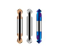 1PC Two Headed Carbide Spotting Drill Bit 90 Degrees Coated Tungsten Bits For Stianless Steel(5x5x100x90DEG,Uncoated)