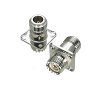 1Pc UHF PL259 SO239 a UHF e N tipo maschio femmina RF connettore adattatore coassiale dritto angolo retto flangia tipo T(N F to SO239 F)