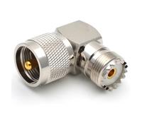 1PC UHF SO-239 femmina a PL-259 maschio adattatore connettore RF ad angolo retto di 90 gradi