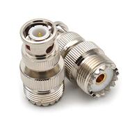 1PC UHF SO-239 PL-259 a BNC maschio UHF SO239 PL259 femmina RF adattatore convertitore di prova