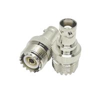1PC UHF SO239 PL259 a BNC maschio spina femmina jack RF coassiale 4 tipo connettore adattatore radio for antenna cavo WiFi(UHF Fema to BNC Fema)