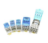 1PC UKK80A 125A 160A 250A 500A Morsettiera 1 in molti out Scatola di distribuzione su guida DIN Connettore universale for cavi elettrici pesante(UKK80A)