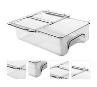 1pc Under Desktop Organizer Hidden Drower Box Stationery Porta (trasparente)