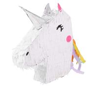 1pc Unicorn-Shaped Candy Box Birthday Party Pinata Toy Decor carta Pinata Bianco
