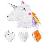 1pc Unicorn-Shaped Candy Box Birthday Party Pinata Toy Decor carta Pinata Bianco