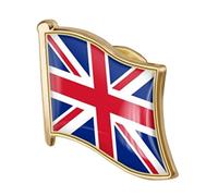1pc Union Badge Badge Metal Regno Unito Bandiera Bandiera Risvolto Pin Bandiera Britannica Britannica British Patriotic Bilants Badges