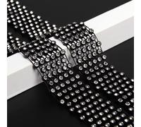 1PC Uomo Donna Strass collo Cravatta Collana Cristallo Sciarpa Brillantini Festa