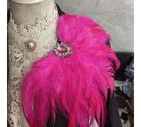 1PC Uomo Vintage Cristallo Strass Spallina Spallina Spilla Fai Da Te