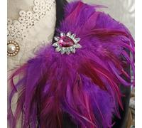 1PC Uomo Vintage Cristallo Strass Spallina Spallina Spilla Fai Da Te