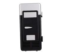 1pc Usb Mini Frigorifero Più Raffreddatore Scaldabagno Portatile Mini Frigorifero Bevande Lattine per Home Office Nero