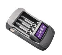1pc Usb Smart Caricabatteria a slot Caricabatteria Lcd Display a scarica