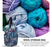 1pc Utile custodia in lana Tote Knitting Yarn Organizer Bag Elegante custodia