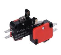 1PC V-15 V-151 V-152 V-153 V-154 V-155 V-156-1C25 Interruttore 16A 250VAC Finecorsa di corsa momentaneo 1NO1NC Leva a rullo(V-155-1C25,1PCS)