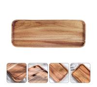 1PC Vassoio di frutta in legno di acacia Vassoio per alimenti rettangolare per