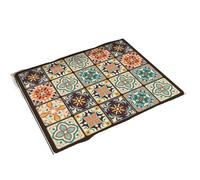 1pc Vintage Checkered Printed Washing Machine Dust Cover Pad, Quick-Dry Absorbent Protective Top Mat For Washer And Dryer(Retro Plaid)