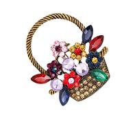 1PC vintage fiore cesto spilla squisita spilla strass spilla a spilla clip