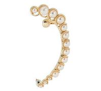 1Pc Vintage Orecchino Dell'orecchio Sinistro Rock Stud Ear Cuff Clip Jacket Faux Pearl Donne Partito Gioielli Elegante Bello