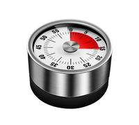 (1pc, White) 1/3/5PCS White Clock Timer Magnetic Backing Eye-catching Dial Timer Stainless Steel Visual Timer Stainless Steel Timer Durable